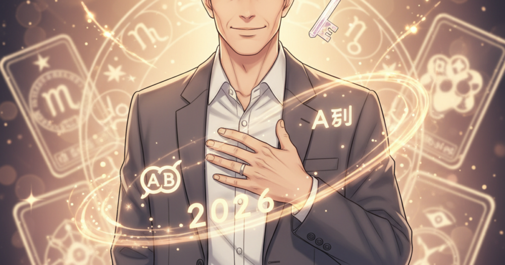 既婚男性の血液型別AB型の恋愛攻略法と2026年の運気を組み合わせて本心を暴いていく