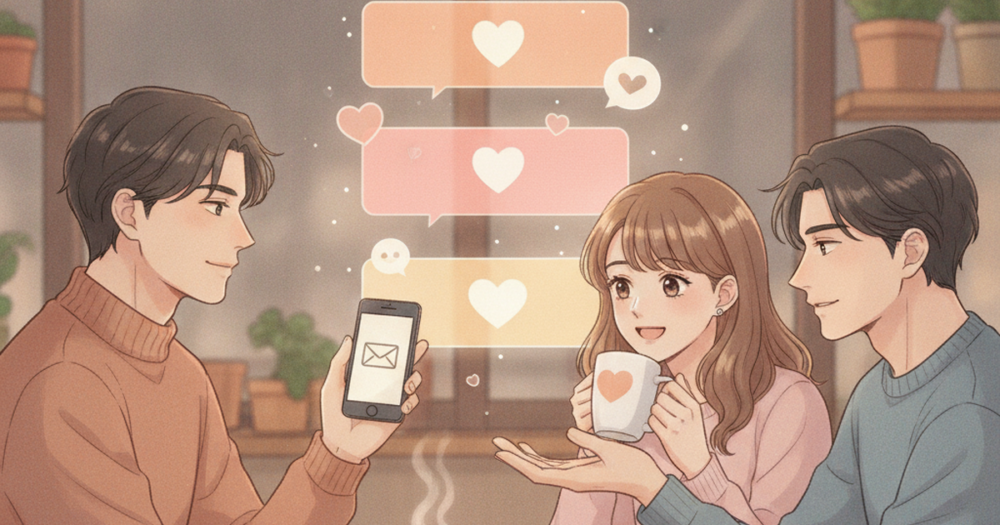 既婚者が毎日LINEを送る好意の本音は、3つの層に分かれている